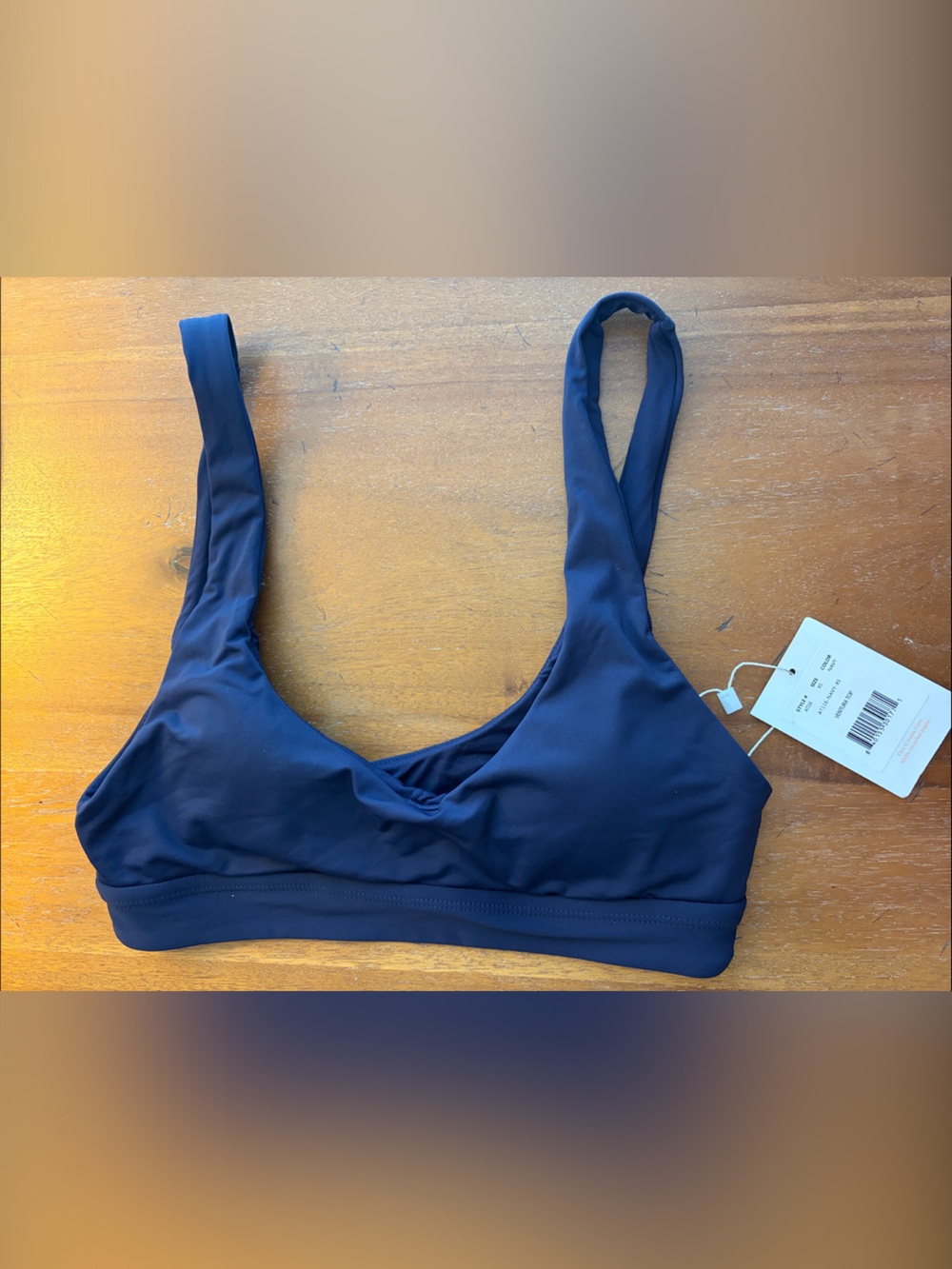 Andie Navy Scoop Sports Bra - Supportive Everyday Bralette